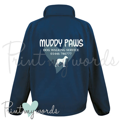 Unisex Personalised Softshell Jacket - Dog Walking Business 2