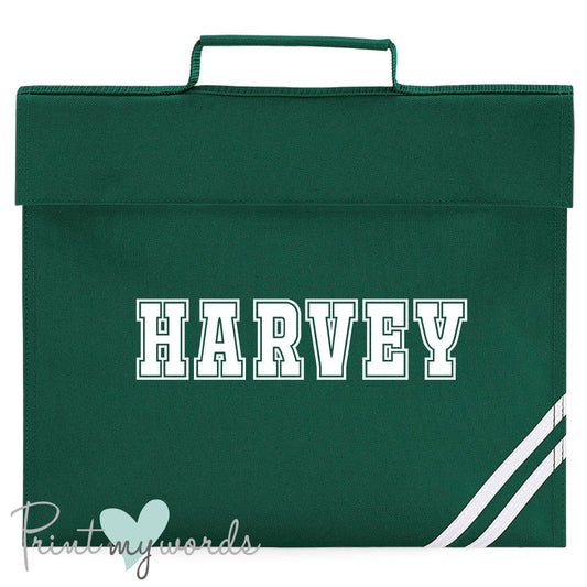 Children's Personalised Varsity School Book Bag