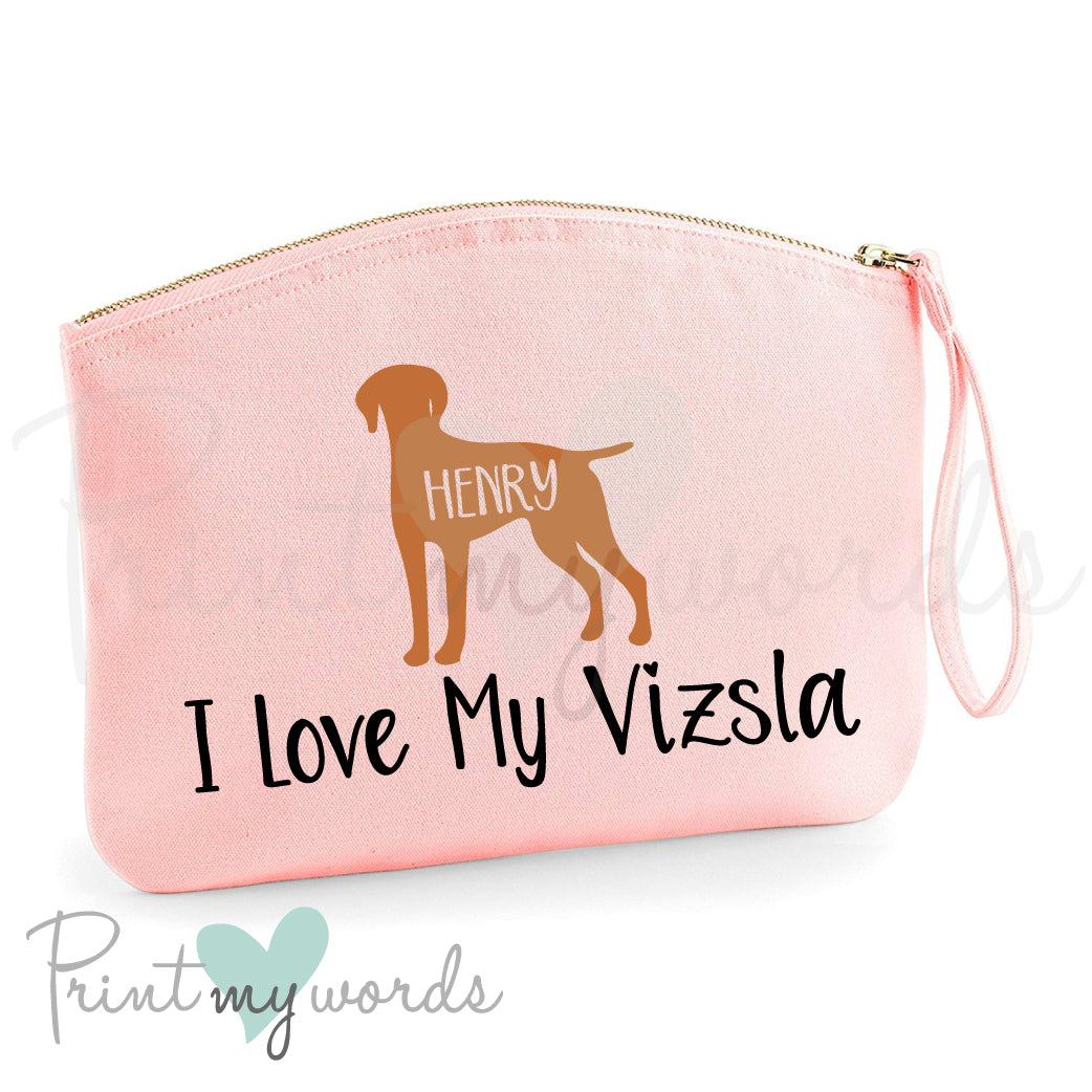Personalised Hungarian Vizsla Make Up Bag