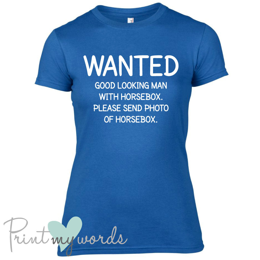 Funny Wanted Equestrian T-shirt