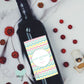 Zig Zag Personalised Mother's Day Wine Bottle Label