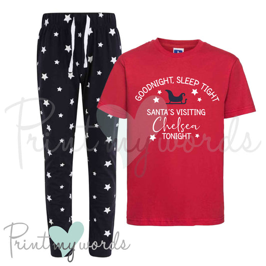 Children's Personalised Christmas Pyjamas - Goodnight, Sleep Tight