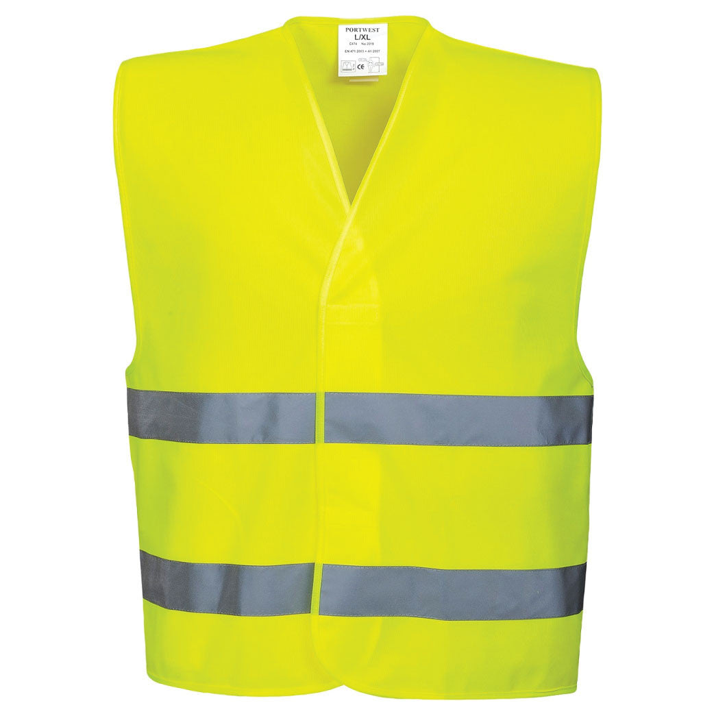 Men's High Visibility Reflective Vest WRITE YOUR OWN MESSAGE hi viz