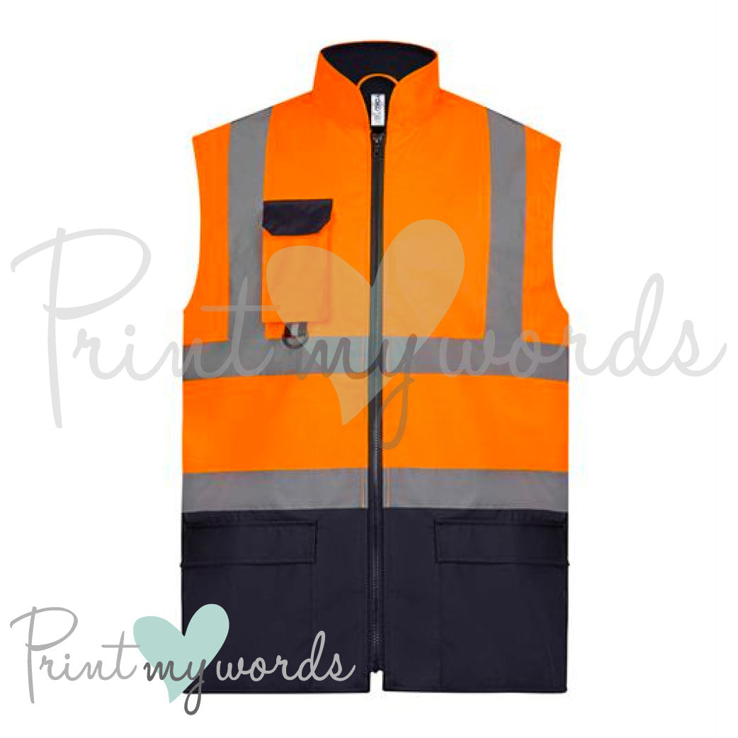 High Visibility Hi Vis Equestrian Reflective Waterproof Jacket Body Warmer DANGEROUS DRIVING
