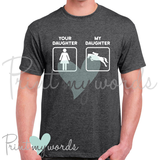 Men's Your Daughter V My Daughter Equestrian T-Shirt Polo Shirt