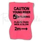 High Visibility Hi Vis Equestrian Reflective Vest Tabard Waistcoat CAUTION YOUNG RIDER, FILMING, 2M hi-viz